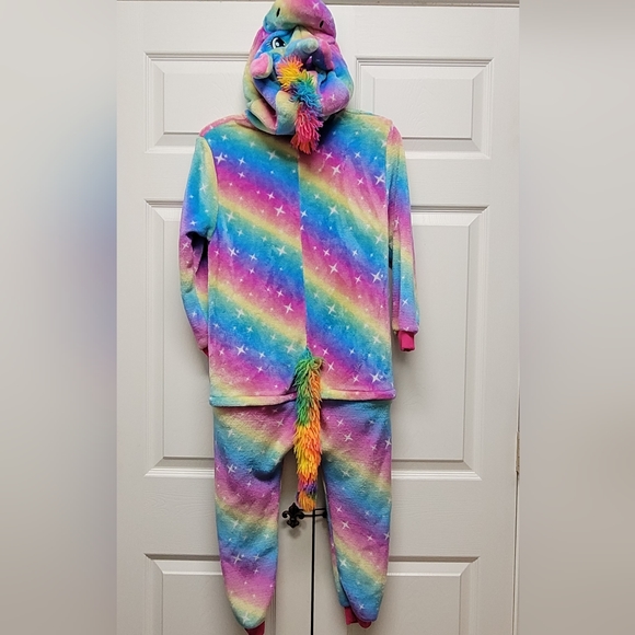 Rainbow Unicorn One Piece Pajama/Costume - Picture 7 of 10